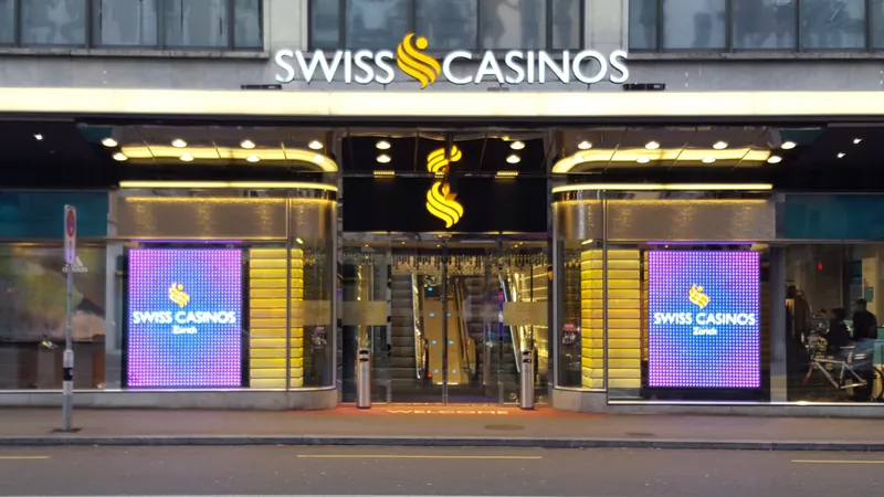Haupteingang des Swiss Casino Zürich