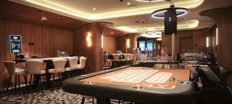 Spieltisch im Casino Davos