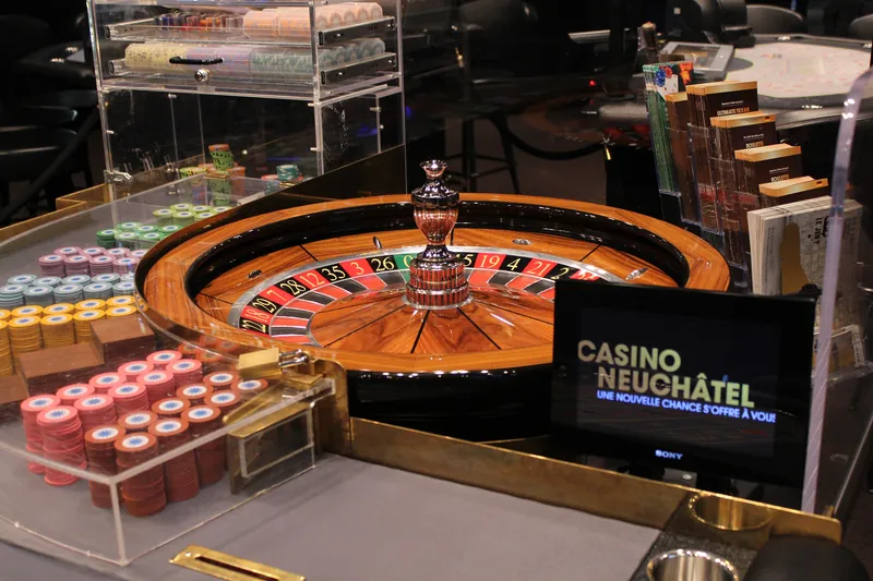 Roulette-Tisch im Casino Neuchâtel