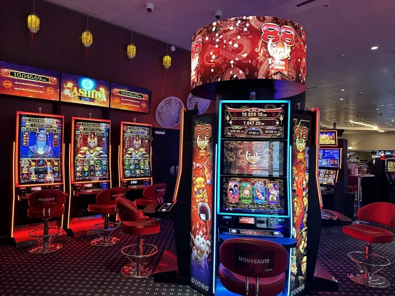 Slotbereich im Circus Casino Crans-Montana