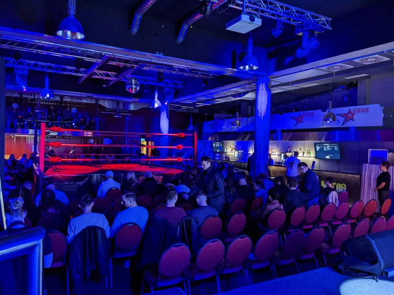 Boxring im Grand Casino Basel bei Eventbeleuchtung